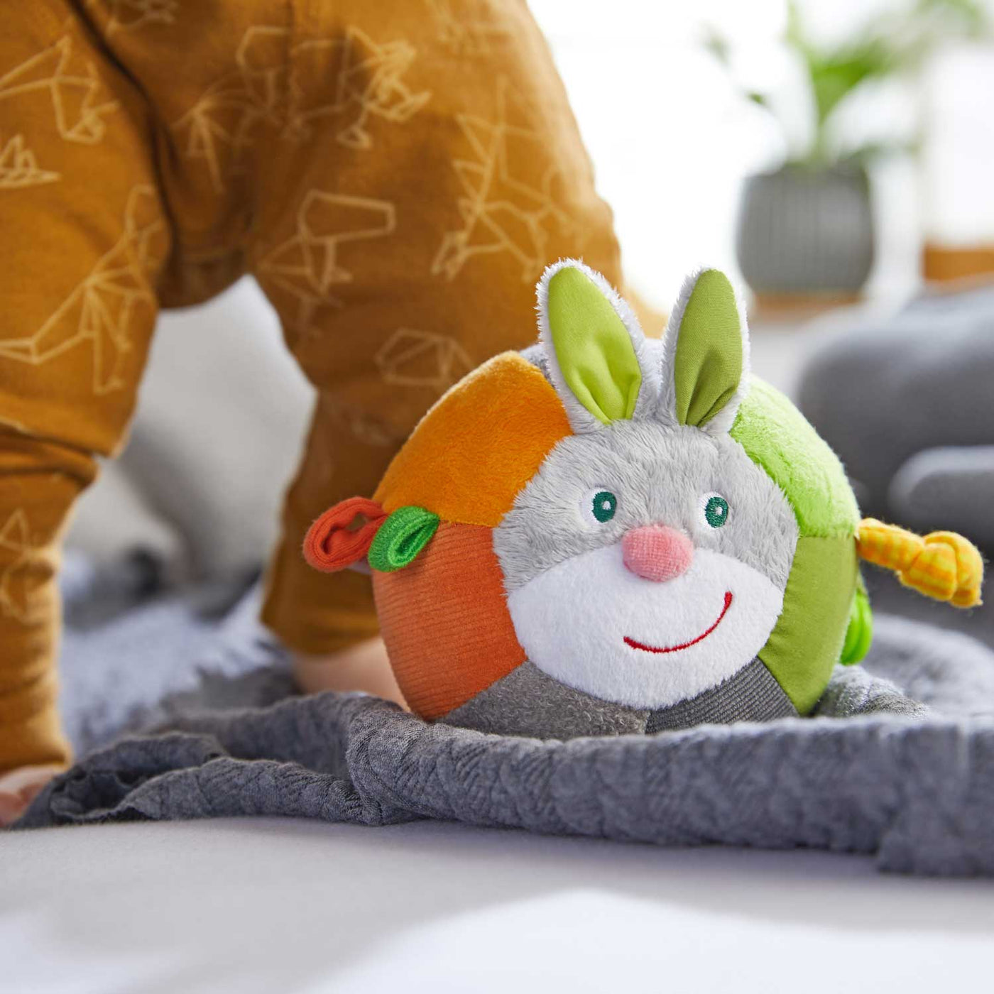 Soft Bunny Ball with Rattling Effects - HABA USA