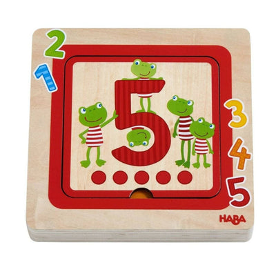 Counting Friends Wood Layering Puzzle 1 to 5 - HABA USA
