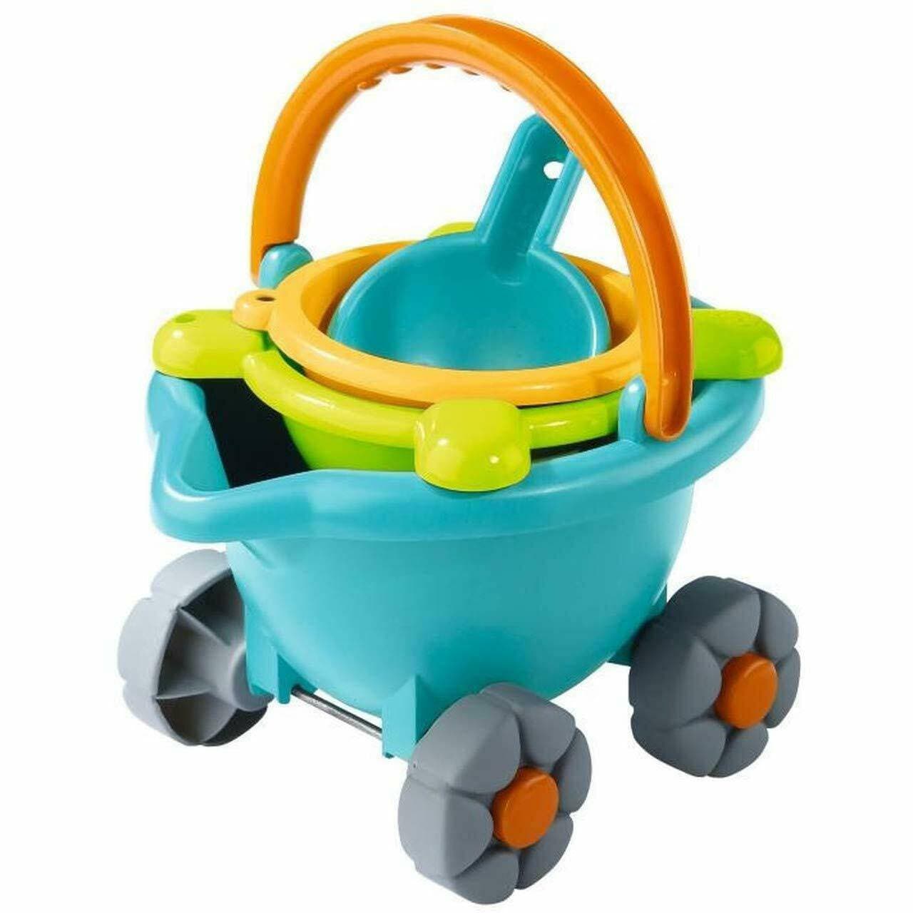 Sand Bucket Scooter 4 Piece Nesting Beach Toy Set - HABA USA