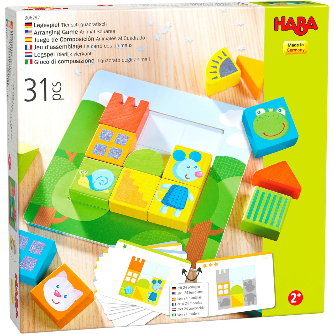 Animal Squares Arranging Game - HABA USA