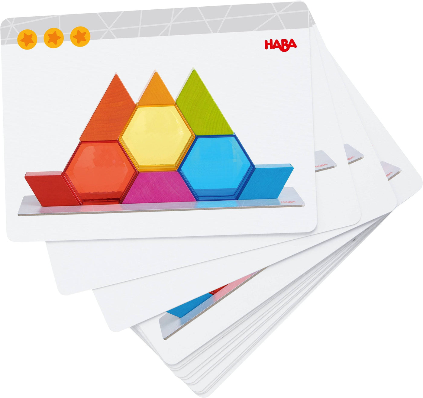 Color Crystals 15 Piece Stacking Game - HABA USA