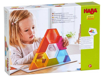 Color Crystals 15 Piece Stacking Game - HABA USA