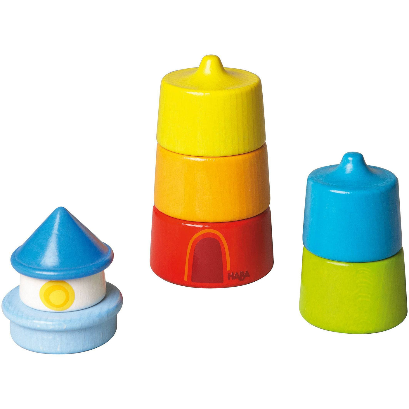 Lighthouse Wooden Rainbow Stacker - HABA USA