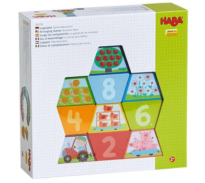 Numbers Farm Wooden Arranging Game - HABA USA