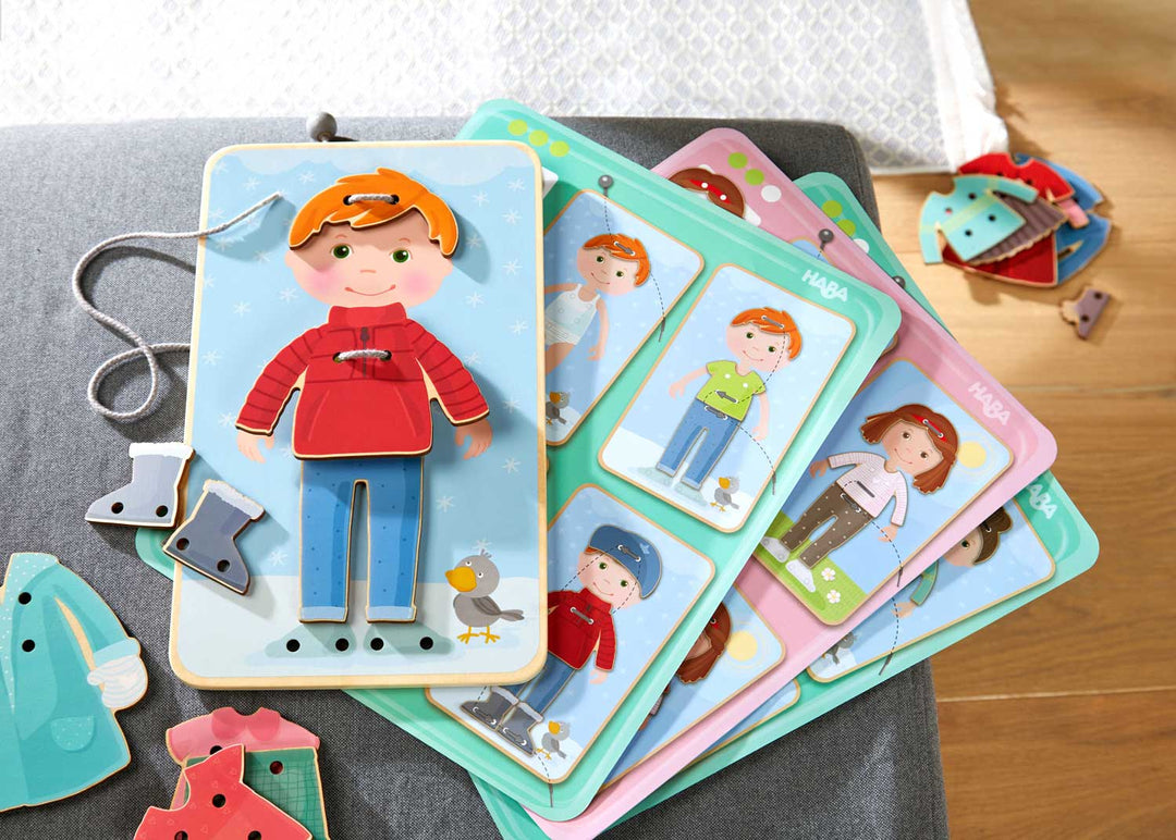 My First Threading Game – Dress Up Fun– HABA USA