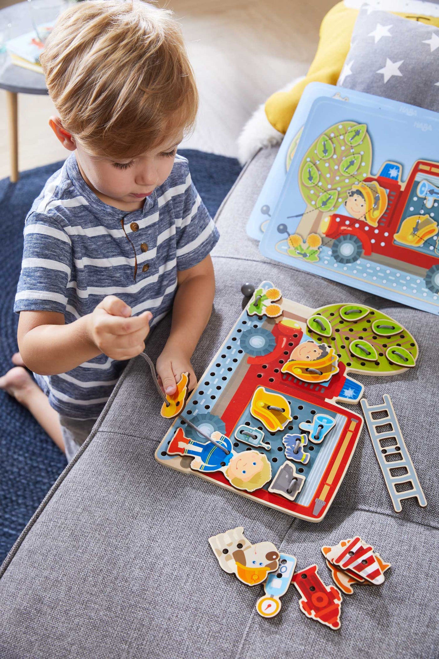 In Action! Threading & Lacing Game | HABA USA