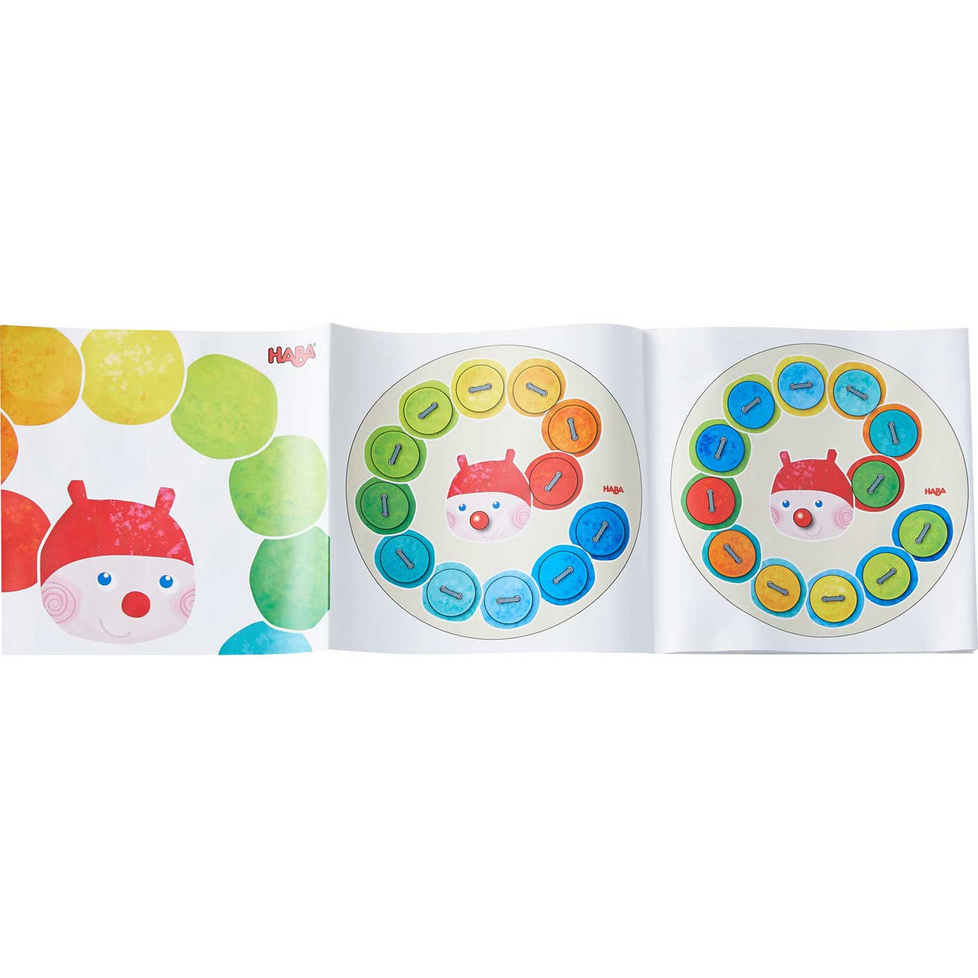 Rainbow Caterpillar Counting Threading Game - HABA USA