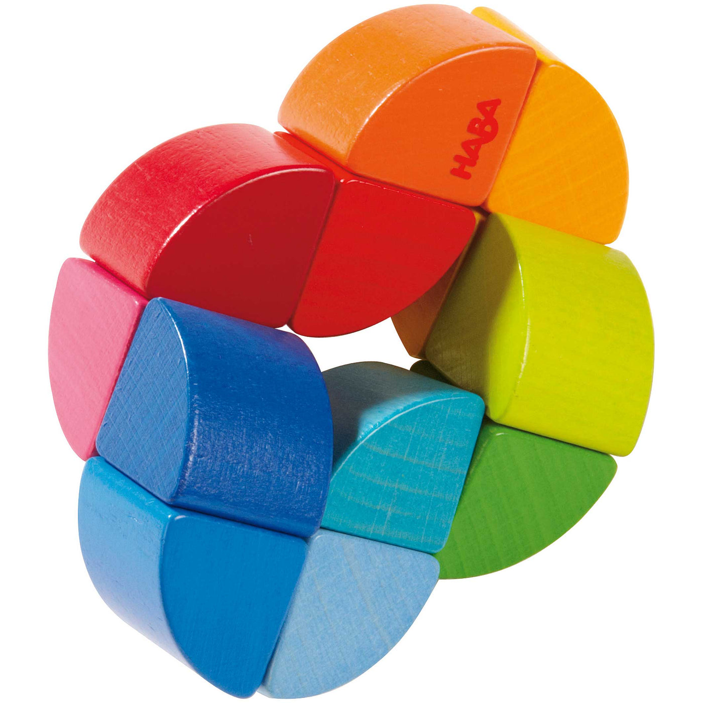 Rainbow Ring Wooden Baby Fidget Toy - HABA USA
