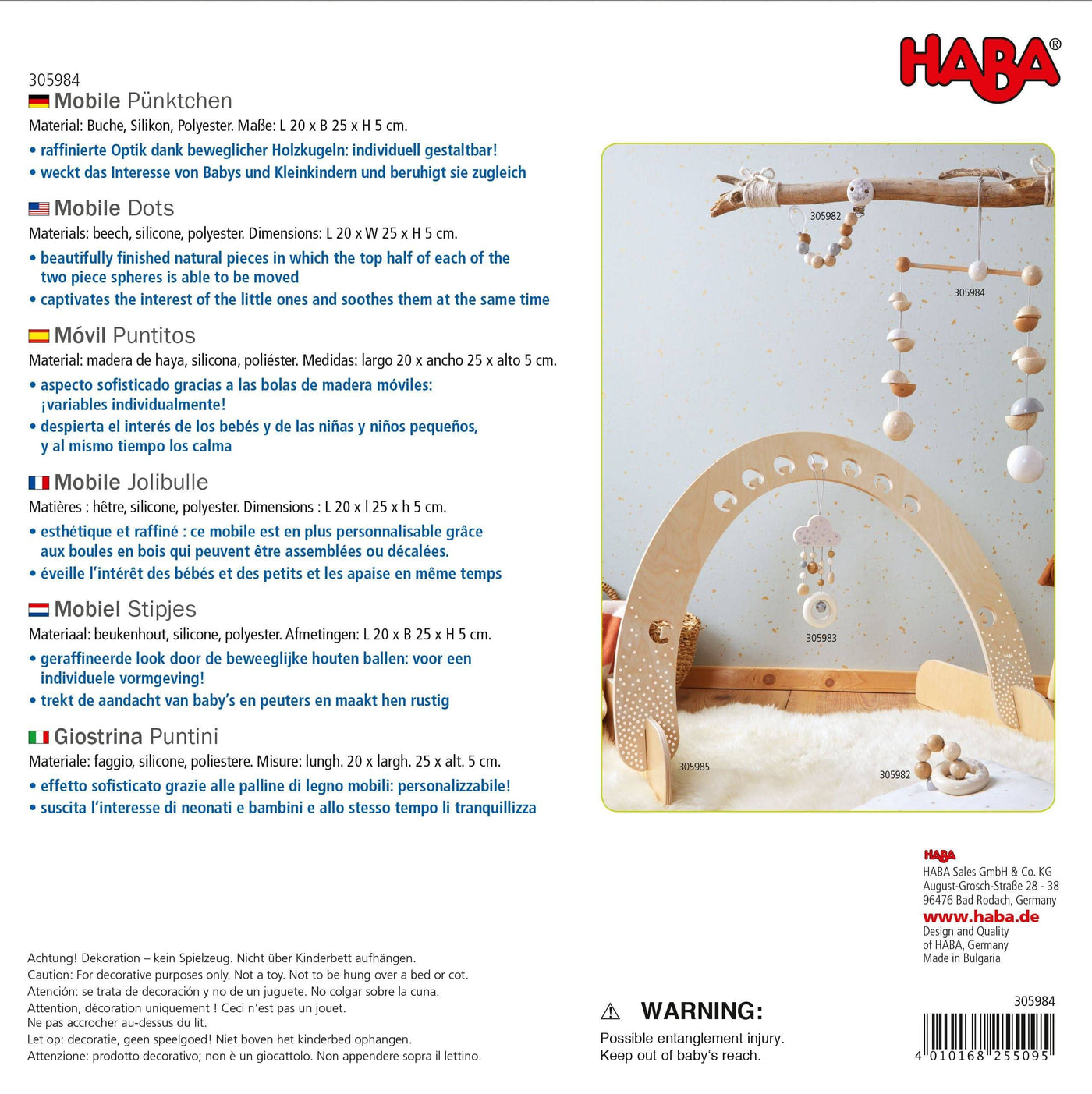 Wooden Mobile Dots - HABA USA