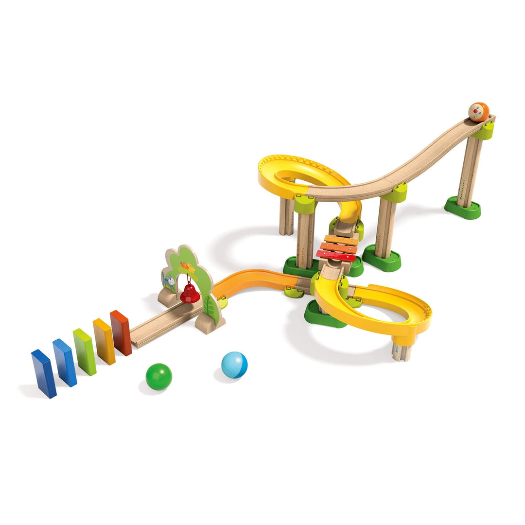 Haba Kugelbahn Kullerbü Hühner-Domino, Geeignet für Kinder ab 2 Jahren