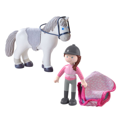 Little Friends Rider Sanya and Horse Saphira Play Set - HABA USA