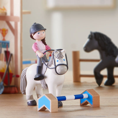 Little Friends Rider Sanya and Horse Saphira Play Set - HABA USA