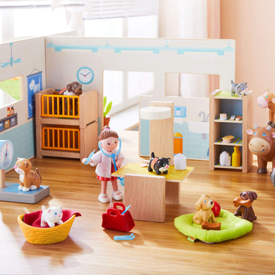 Little Friends Vet Clinic Play Set with Rebecca Doll - HABA USA