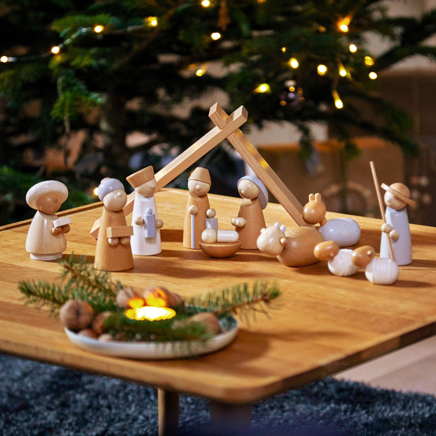 Natural Wood Nativity Set HABA USA Natural wood nativity set haba usa