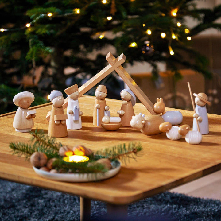 Natural Wood Nativity Set HABA USA - Main Image